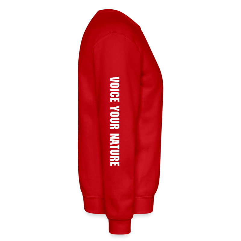 VYN Crewneck Sweatshirt (white logo) - red