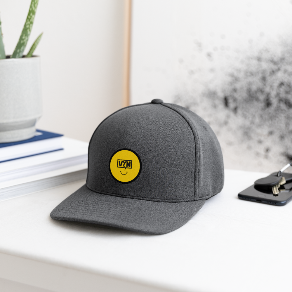 VYN Smiles fo miles Flexfit Baseball Cap - dark heather gray