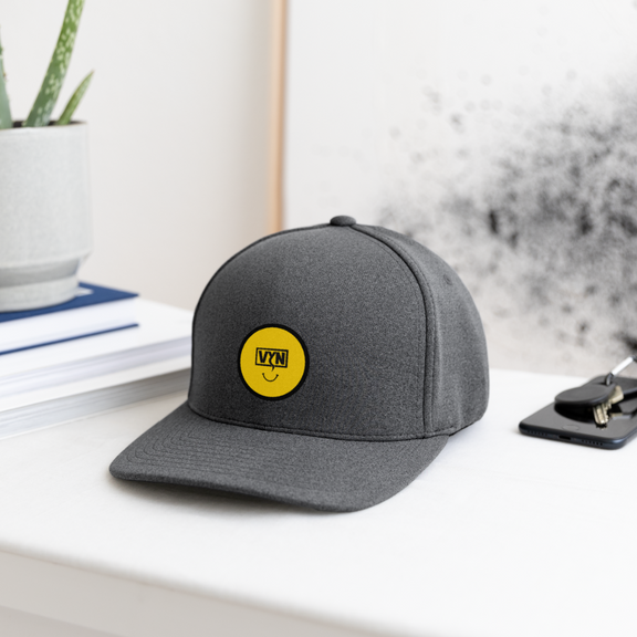 VYN Smiles fo miles Flexfit Baseball Cap - dark heather gray