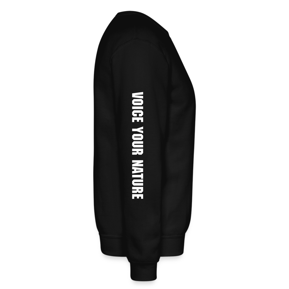VYN Crewneck Sweatshirt (white logo) - black