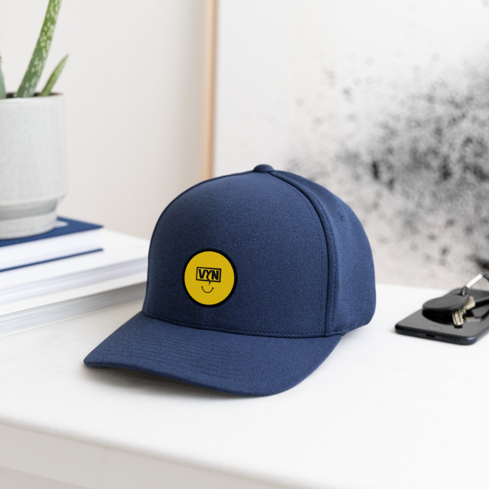 VYN Smiles fo miles Flexfit Baseball Cap - heather navy