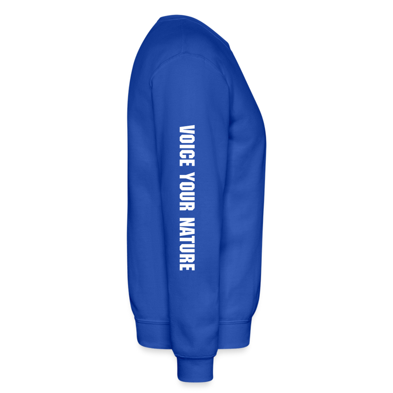 VYN Crewneck Sweatshirt (white logo) - royal blue