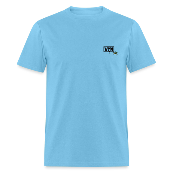 VYN Pushin Daisies Unisex Tee - aquatic blue