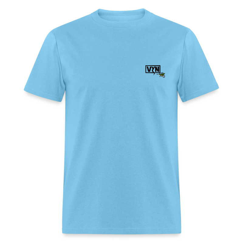 VYN Pushin Daisies Unisex Tee - aquatic blue