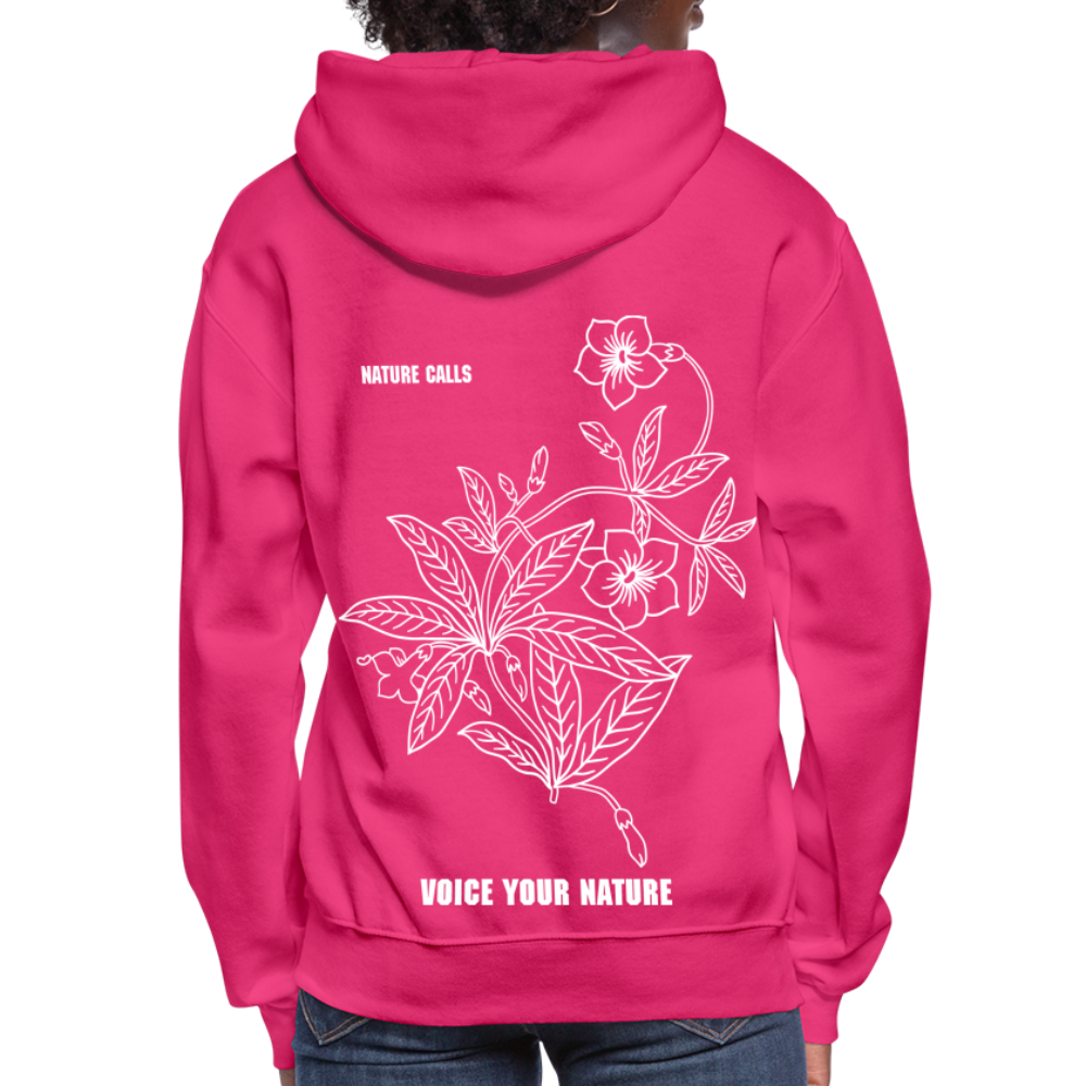 VYN “Nature Calls” Original Women's Hoodie - fuchsia