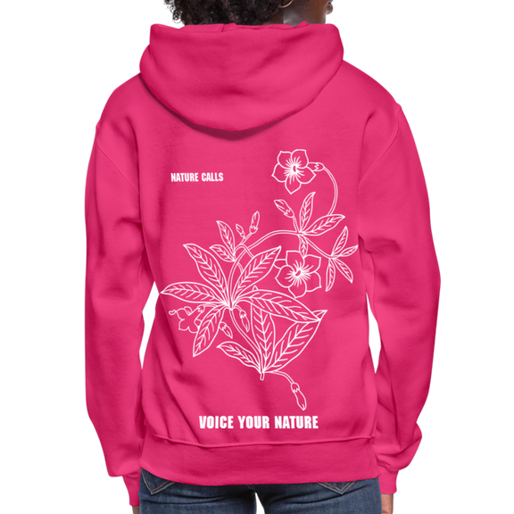 VYN “Nature Calls” Original Women's Hoodie - fuchsia
