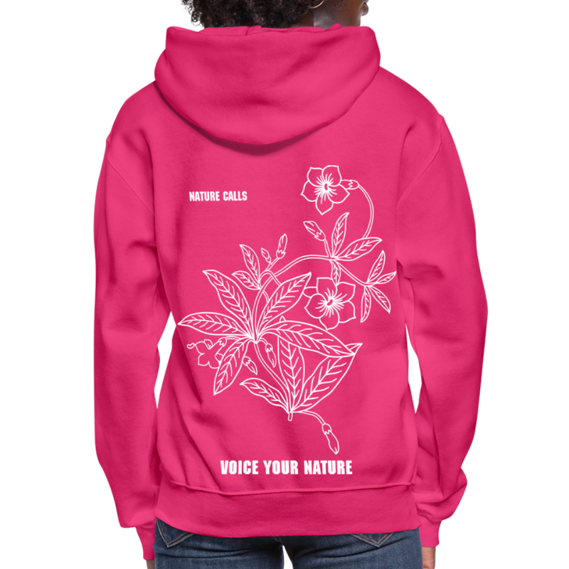 VYN “Nature Calls” Original Women's Hoodie - fuchsia