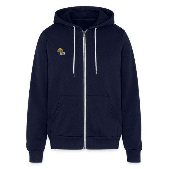VYN “Early Riser (talk about it, be about it…)”  Full zip Unisex Hoodie - navy