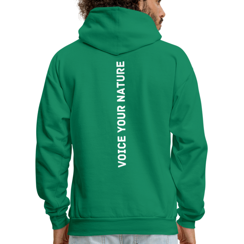 VYN Men's Hoodie white logo - kelly green