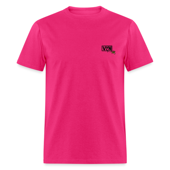VYN Pushin Daisies Unisex Tee - fuchsia