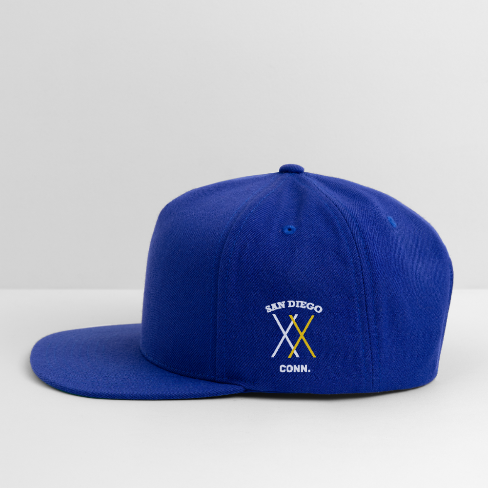 Snapback Baseball Cap - royal blue