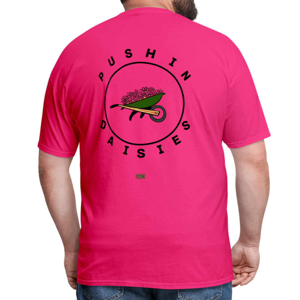 VYN Pushin Daisies Unisex Tee - fuchsia