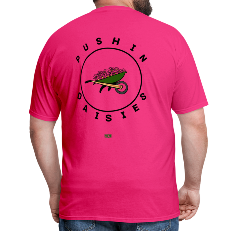 VYN Pushin Daisies Unisex Tee - fuchsia