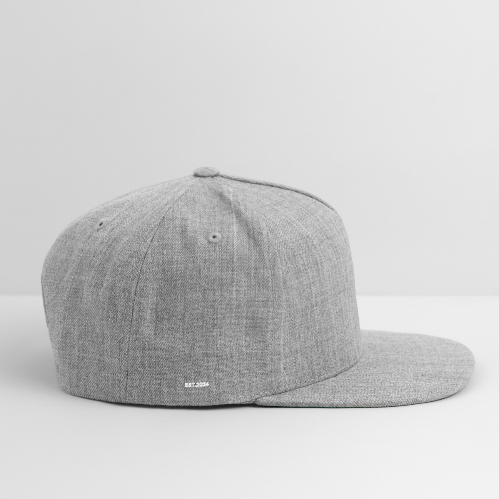Snapback Baseball Cap - heather gray