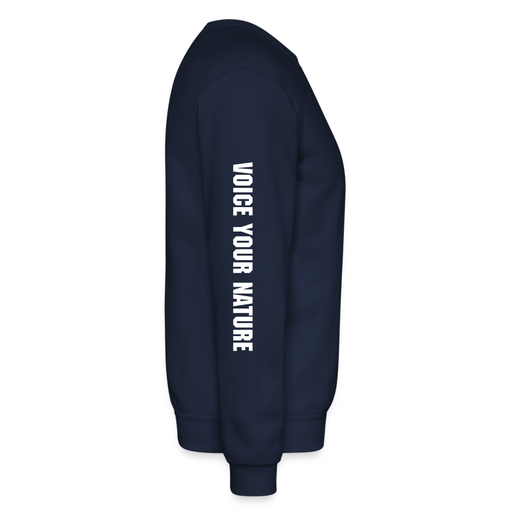 VYN Crewneck Sweatshirt (white logo) - navy