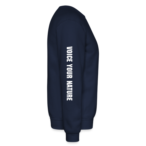 VYN Crewneck Sweatshirt (white logo) - navy