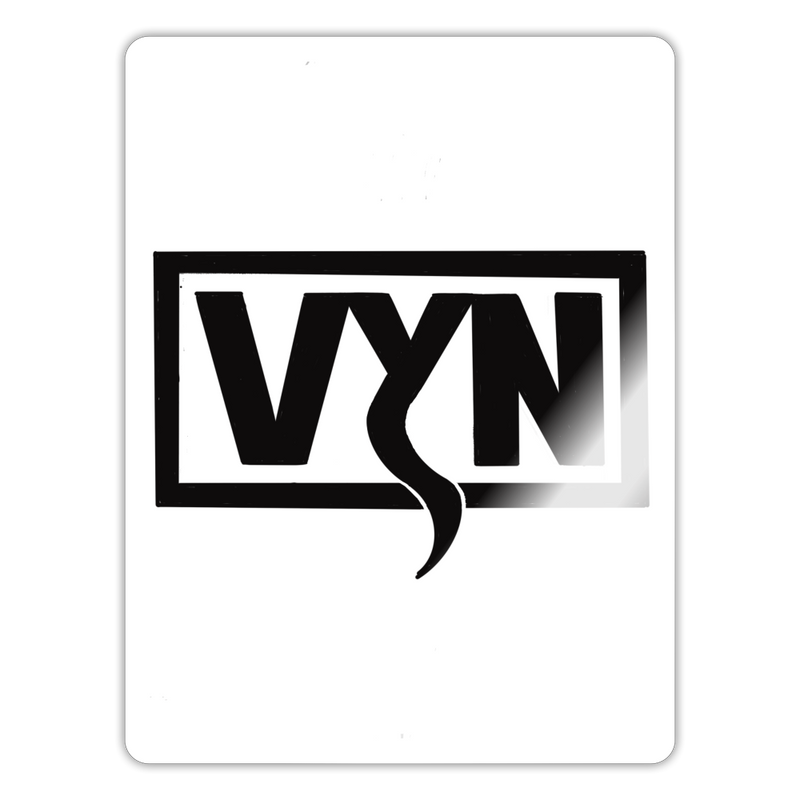 Sticker - white glossy